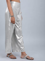 W for Woman Silver Glitter Pants | Grocsy