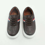Tiny Bugs Boys Lace Up Casual Sheos - Dark Brown | Grocsy