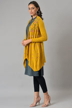 W for Woman Yellow Knitted Cardigan | Grocsy