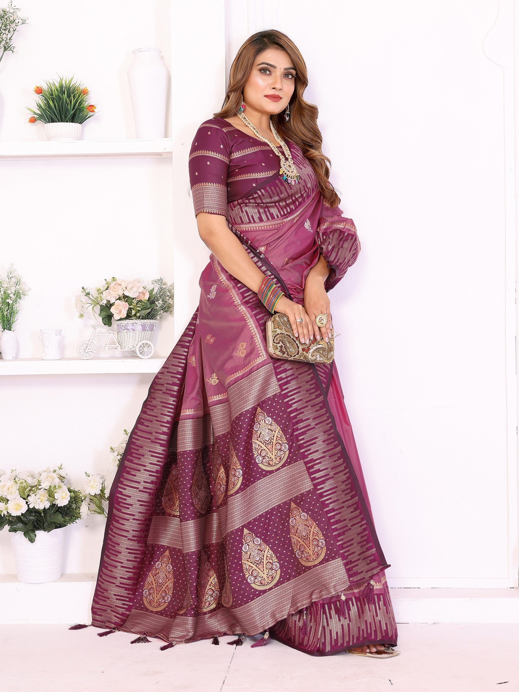 Anaita Premium South Soft Silk Saree | Grocsy