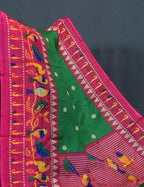 Mango Green Colored with Buttes Semi Silk Kota Saree By Gayathri Reddy Designer Studio | Grocsy