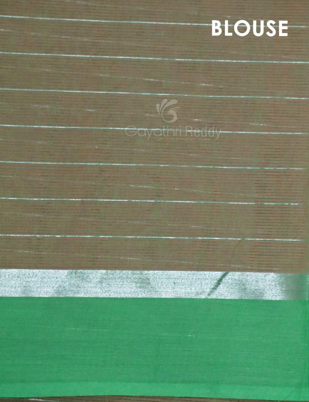 Dual Shade of Tomato Peach And Aqua Green Pure Mangalgiri Cotton By Gayathri Reddy Designer Studio | Grocsy