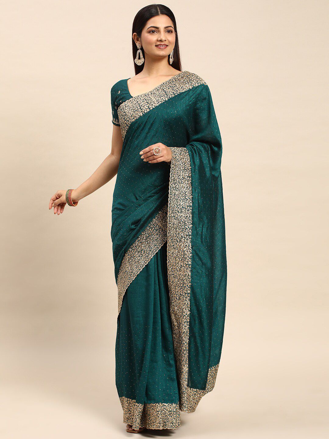 kasee Embellished Zari Saree | Grocsy