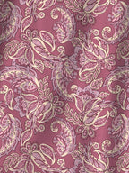 MYTRIDENT Maroon & White Ethnic Motifs Cotton 120 TC Single Bedsheet With 1 Pillow Cover | Grocsy