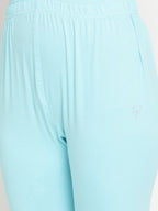 TAG 7 Women Solid Ankle-Length Leggings | Grocsy