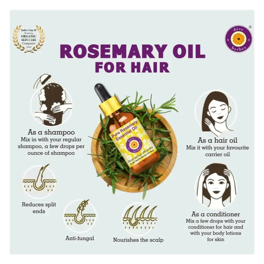 Deve Herbes Pure Rosemary Essential Oil | Grocsy