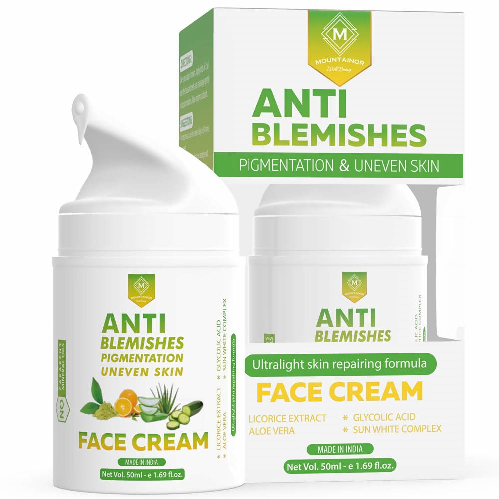 Mountainor Anti-Blemish Pigmentation & Uneven Skin Face Cream | Grocsy