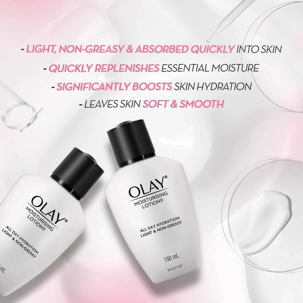 Olay Moisturising Lotion with Coconut, Caster Seed Oil, Glycerin | Grocsy