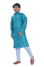 DEIANA'S Casual Designer Kurta Pyjama Set For Boys And kids (Blue) | Grocsy