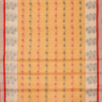 Exclusive Collection 100% Pure Cotton Yellow Tant Saree With Hand Weaving Work | Grocsy