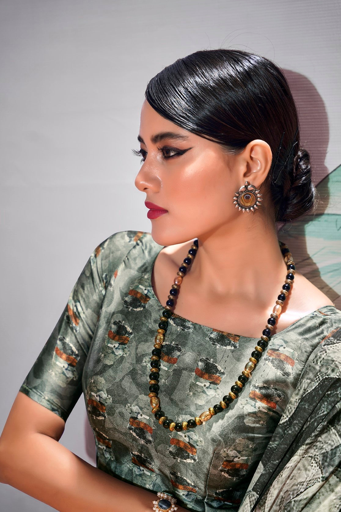 Anaita Black Pure Satin Silk With Zari Weaving Saree With Blouse | Grocsy