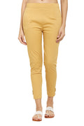 PAVONINE Light Skin Color Stretchable Cotton Lycra Fabric Pencil Pant For Women | Grocsy