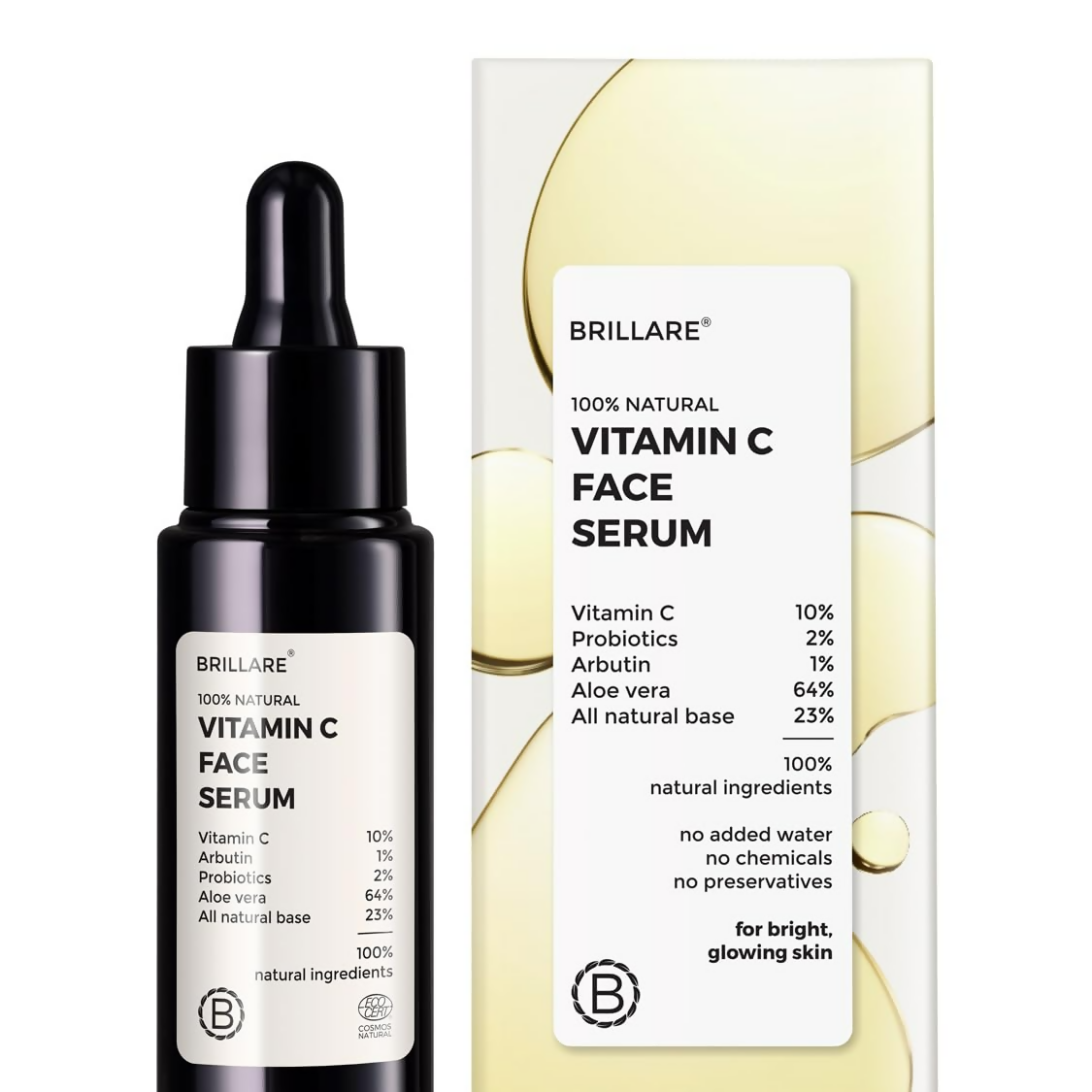 Brillare 10% Vitamin C Serum Bright & Glowing Skin | Grocsy