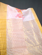 Shades of Milk White Colour Floral Design Chander Printed Saree By Gayathri Reddy Designer Studio | Grocsy