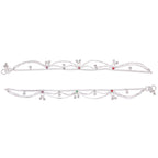 AanyaCentric Silver Plated Traditional Anklets Payal - Classic and Stylish for Women and Girls | Grocsy