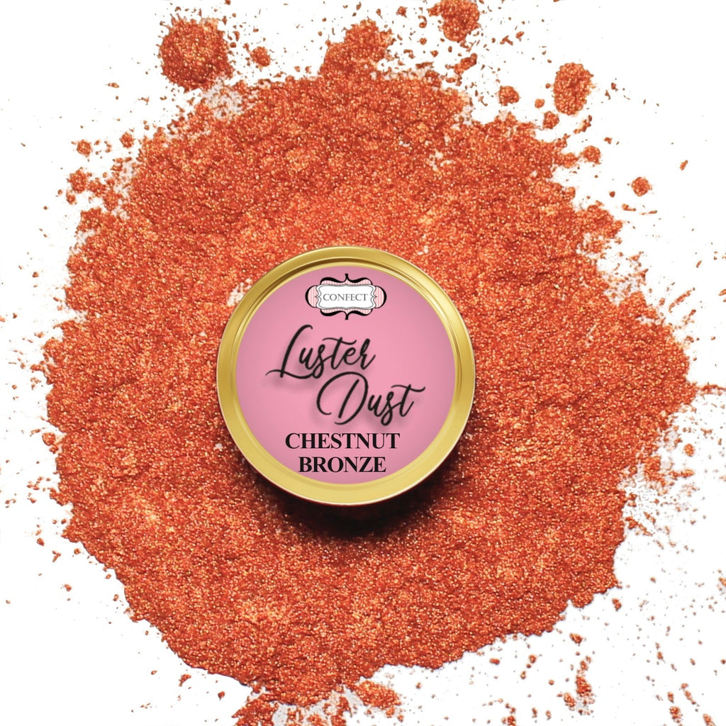 Confect Edible Luster Dust – Pack of 5 | Gold, White, Bronze, Yellow, Copper | | Grocsy