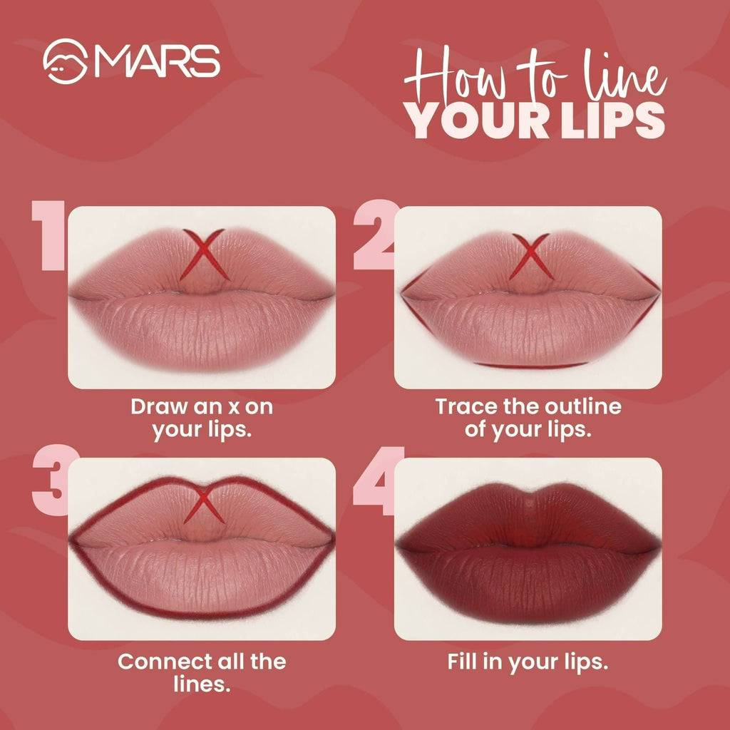 MARS Cosmetics Edge of Desire Lip Liner With Holder - Set A | Grocsy