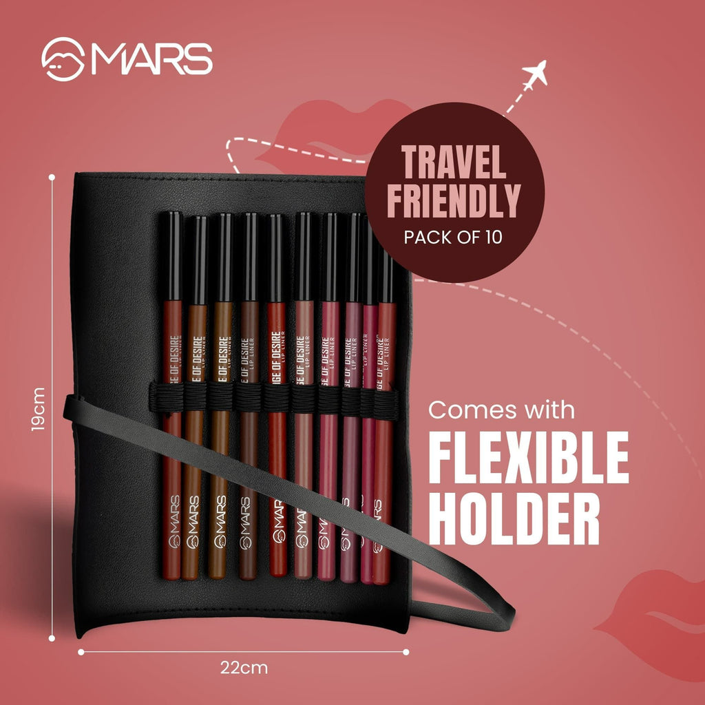 MARS Cosmetics Edge of Desire Lip Liner With Holder - Set B | Grocsy