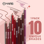 MARS Cosmetics Edge of Desire Lip Liner With Holder - Set B | Grocsy