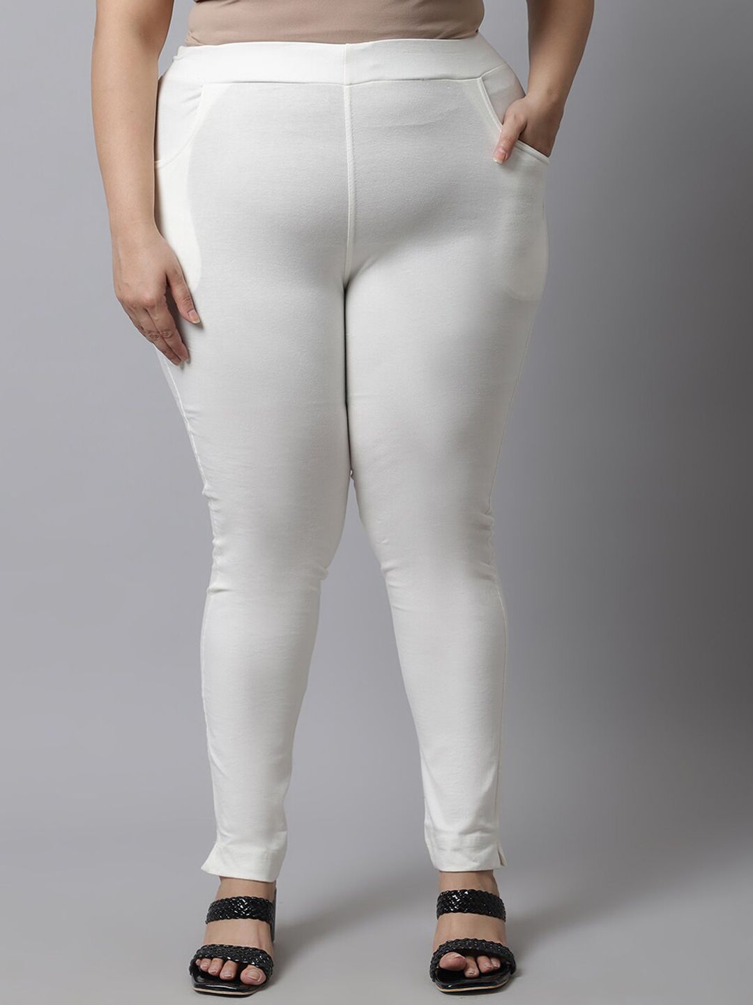 TAG 7 Women Plus Size Cotton Ankle Length Leggings | Grocsy