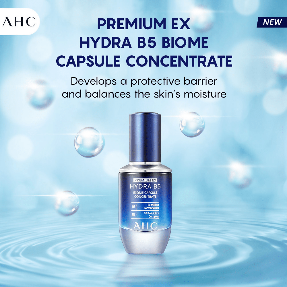 AHC Premium EX Hydra B5 Biome Capsule Concentrate Serum - Korean skincare | Grocsy
