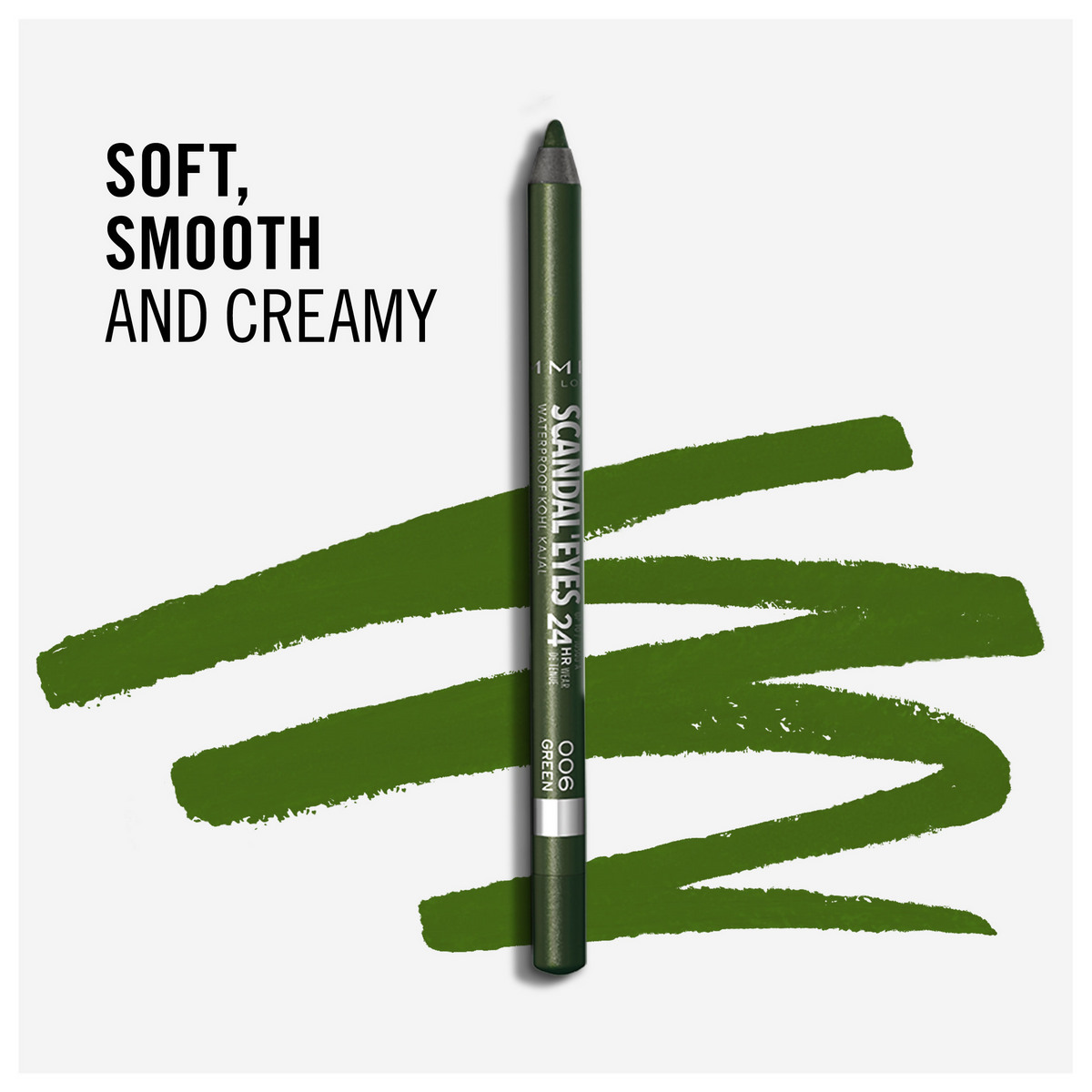 Rimmel London Scandaleyes Waterproof Kohl Kajal Liner - Green | Grocsy