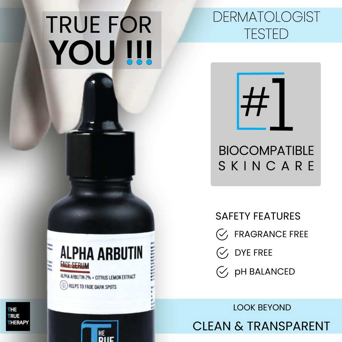 The True Therapy 2% Alpha Arbutin Serum | Grocsy