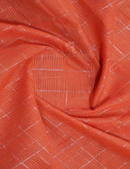 Dual Shade of Tomato Peach And Aqua Green Pure Mangalgiri Cotton By Gayathri Reddy Designer Studio | Grocsy