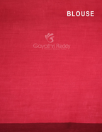 Block Print Maroon Coloured Mulmul Cotton Saree By Gayathri Reddy Designer Studio | Grocsy