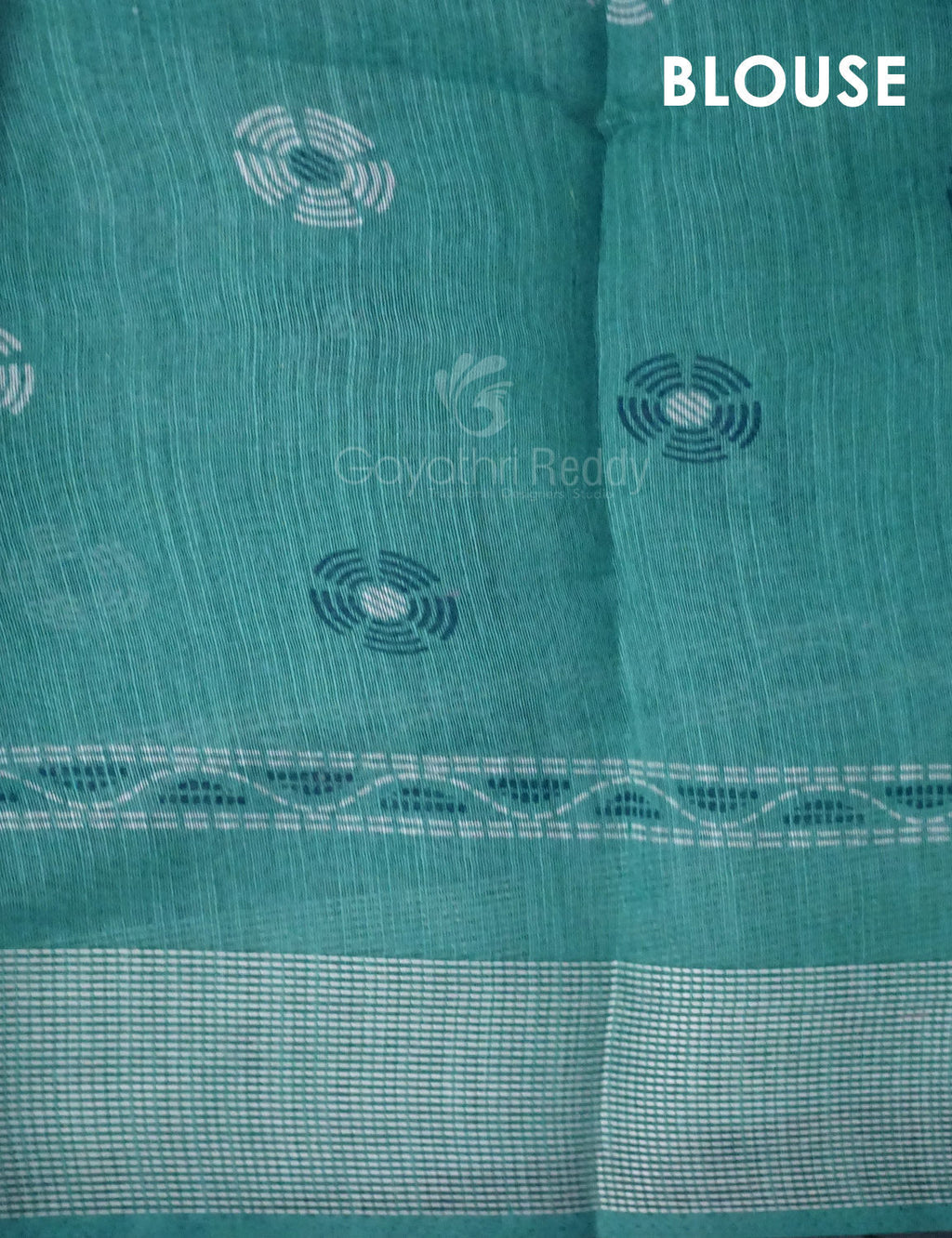 Shades of Light Rama Green Colour Floral Print Semi Chanderi Saree By Gayathri Reddy Designer Studio | Grocsy