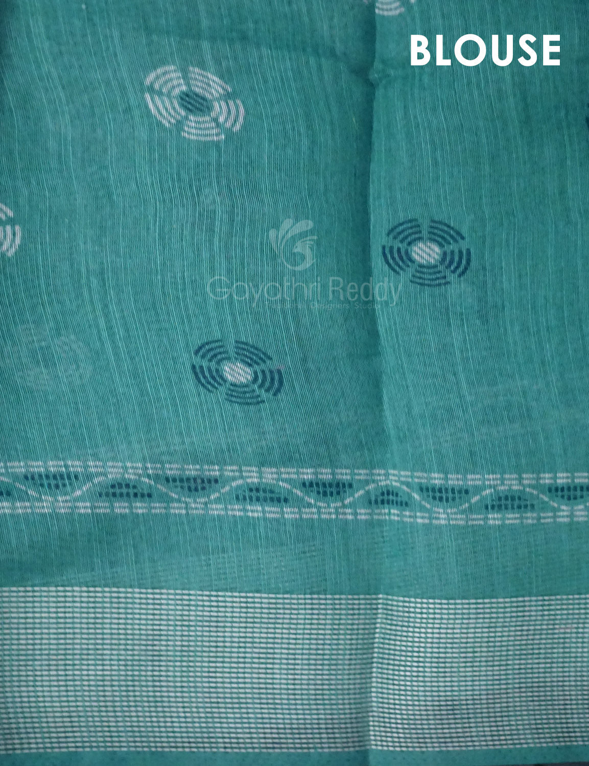 Shades of Light Rama Green Colour Floral Print Semi Chanderi Saree By Gayathri Reddy Designer Studio | Grocsy