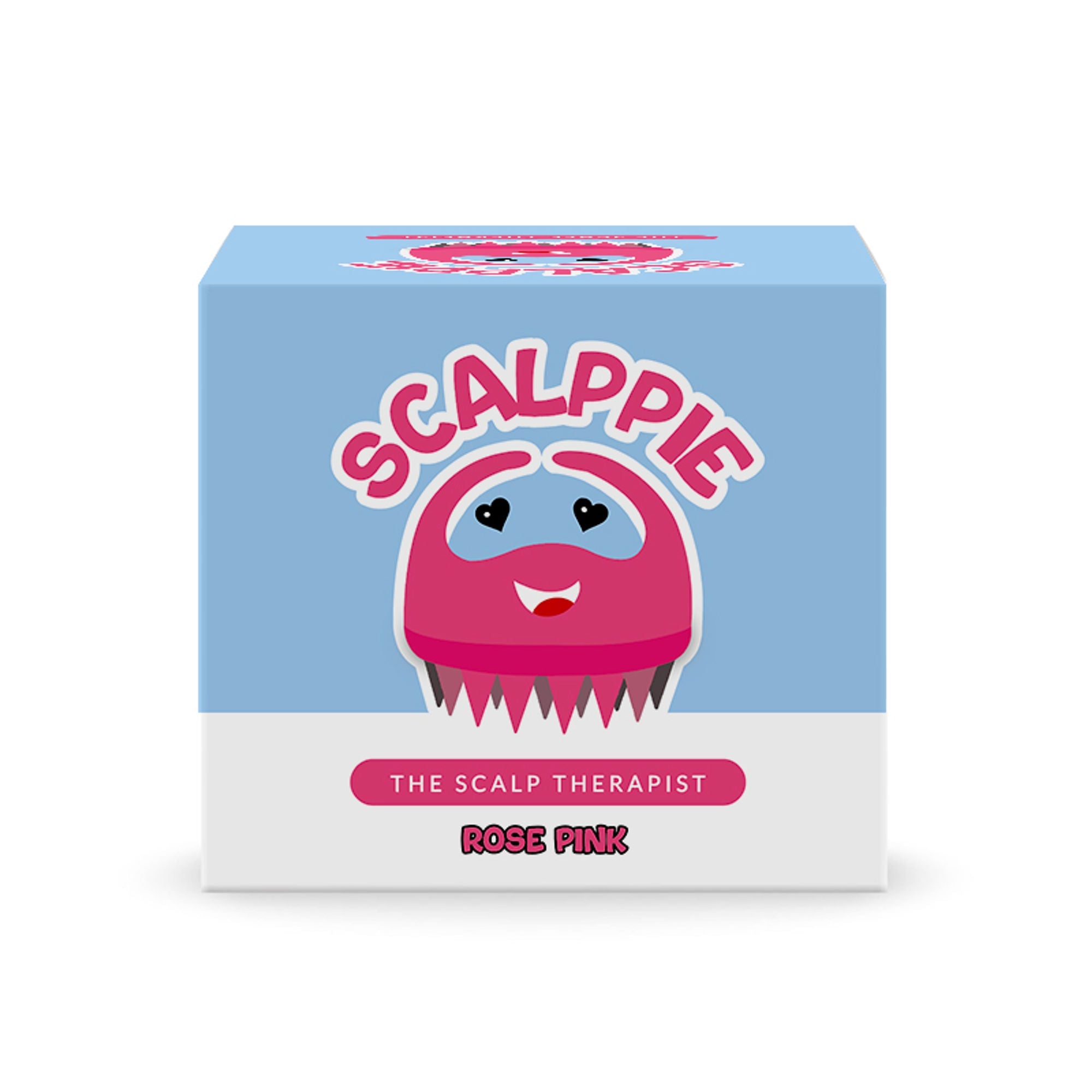 Scalppie Silicon Hair Scalp Massager & Shampoo Brush Scrub For Hair Growth & Anti Dandruff - Pink | Grocsy