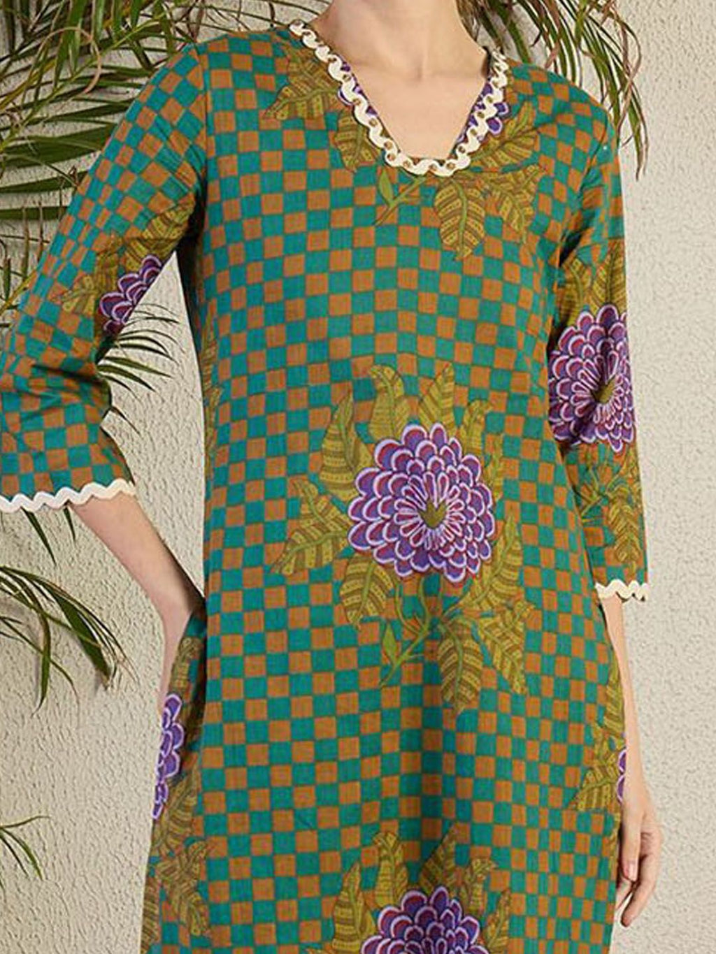 Indo Era Women Floral Printed Regular Beads and Stones Kurta with Trousers & With Dupatta | Grocsy