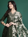 Indo Era Ethnic Motifs Embroidered Thread Work Kurta with Salwar & With Dupatta | Grocsy