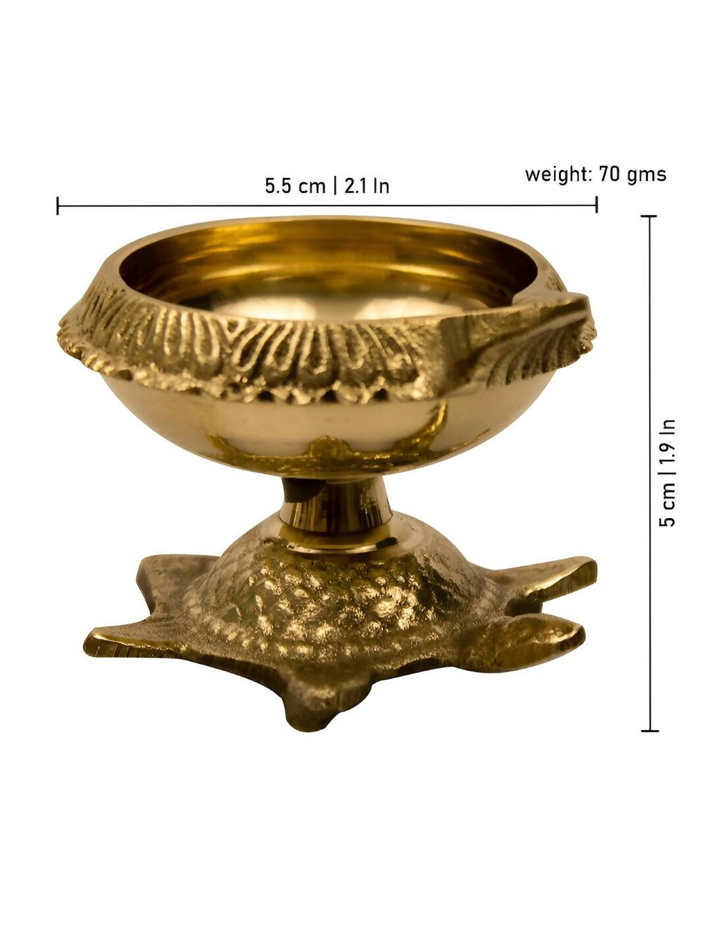Spillbox Gold Toned Vasthu Deep Pooja Essentials | Grocsy