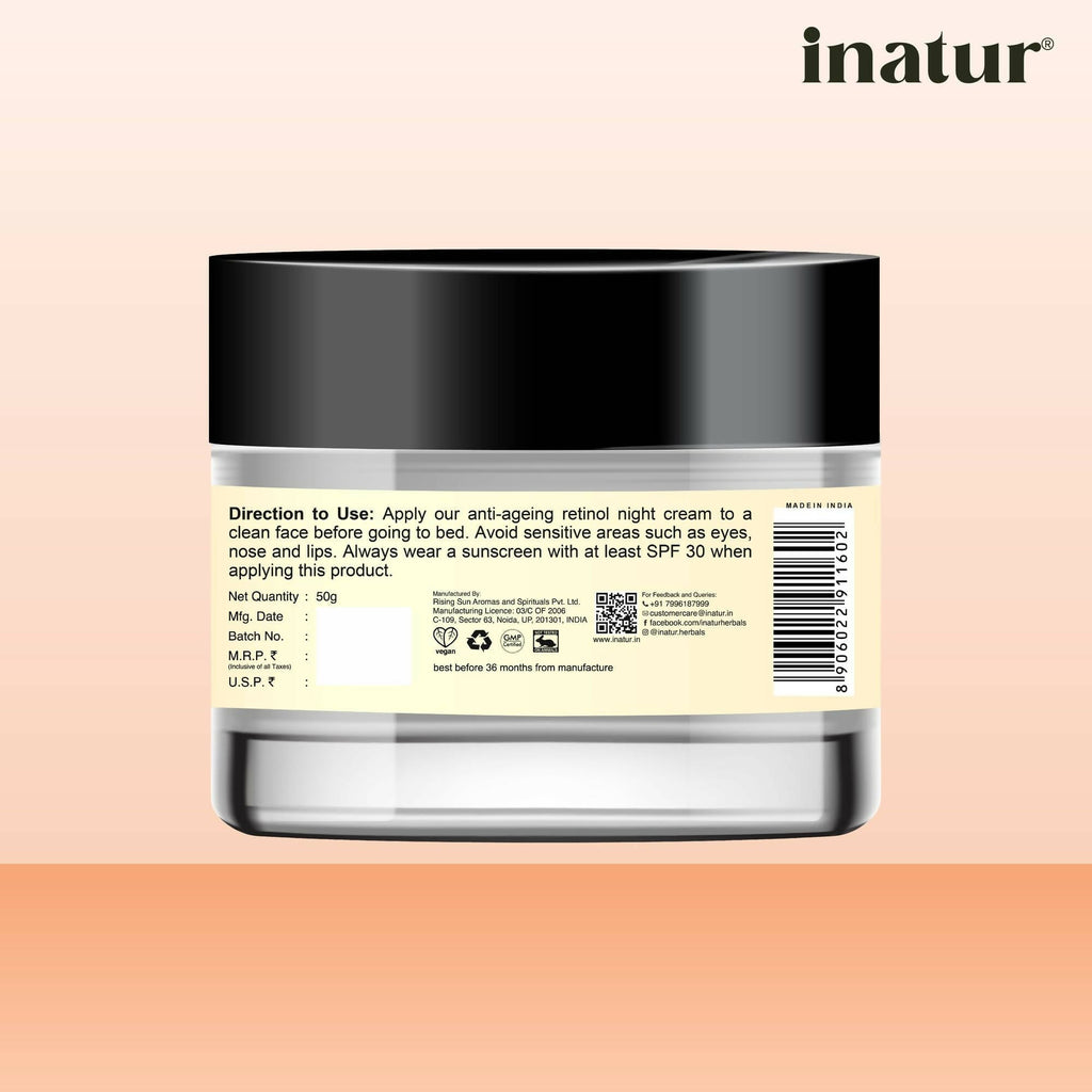 Inatur Retinol Night Cream | Grocsy