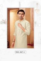 Joban Fashion Off White Art Silk Kurta Pyjama | Grocsy