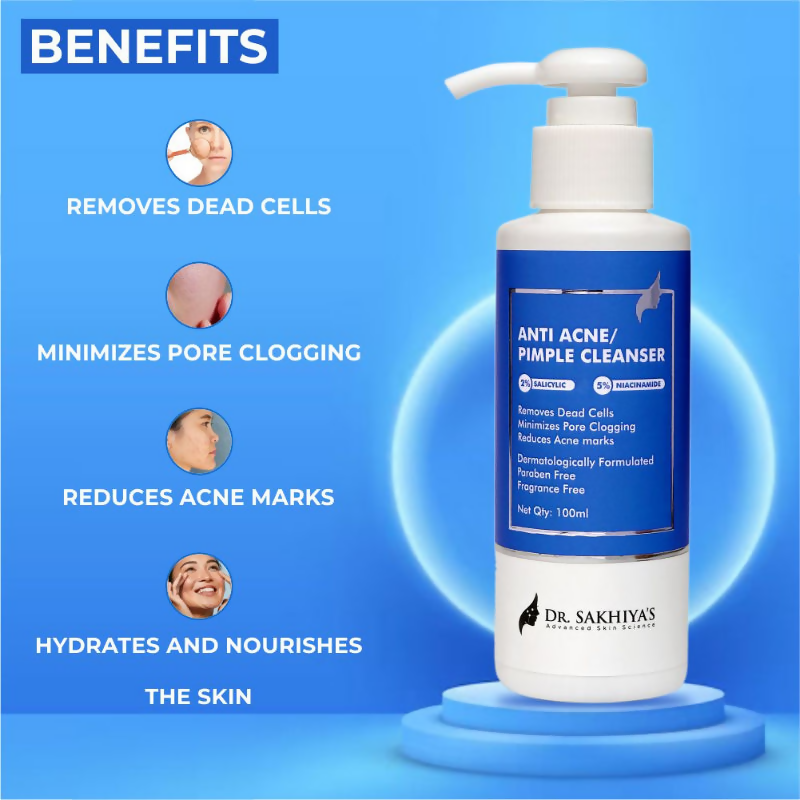 Dr.Sakhiya Anti Acne/Pimple Face Cleanser | Grocsy