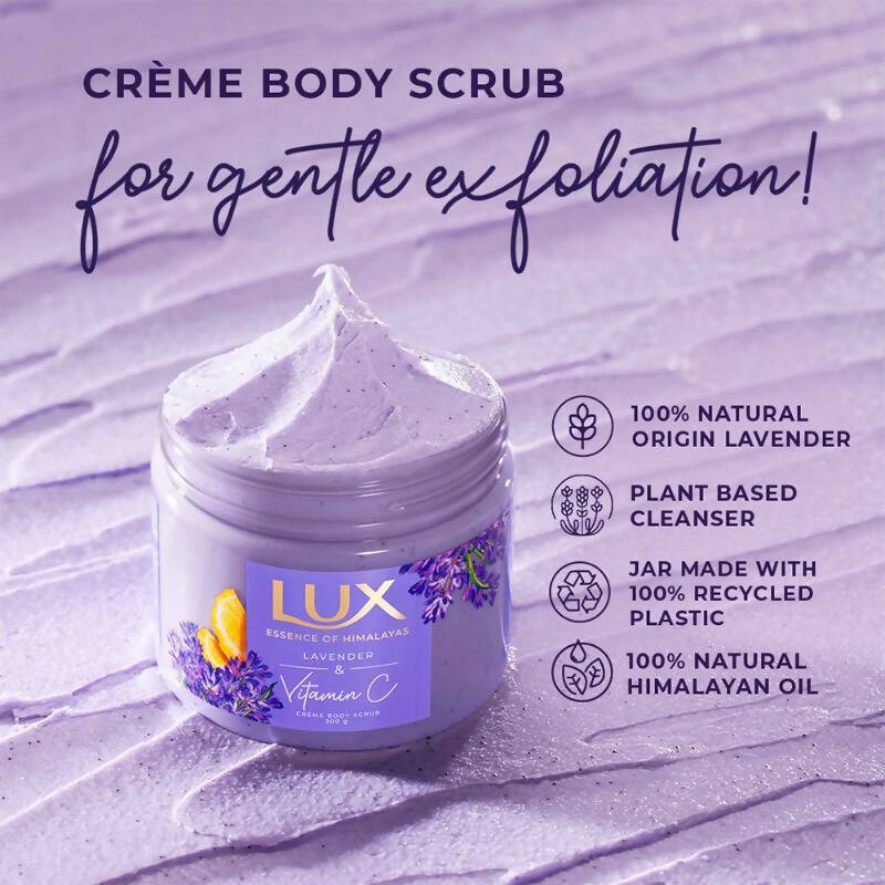 Lux Essence Of Himalayas Lavender & Vitamin C Creme Body Scrub | Grocsy