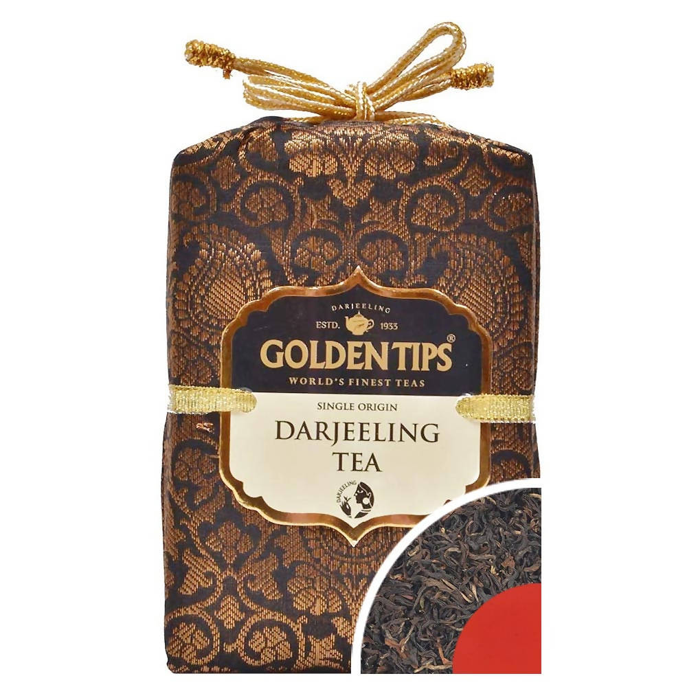 Golden Tips Single Origin Tea - Royal Brocade Cloth Bag | Grocsy