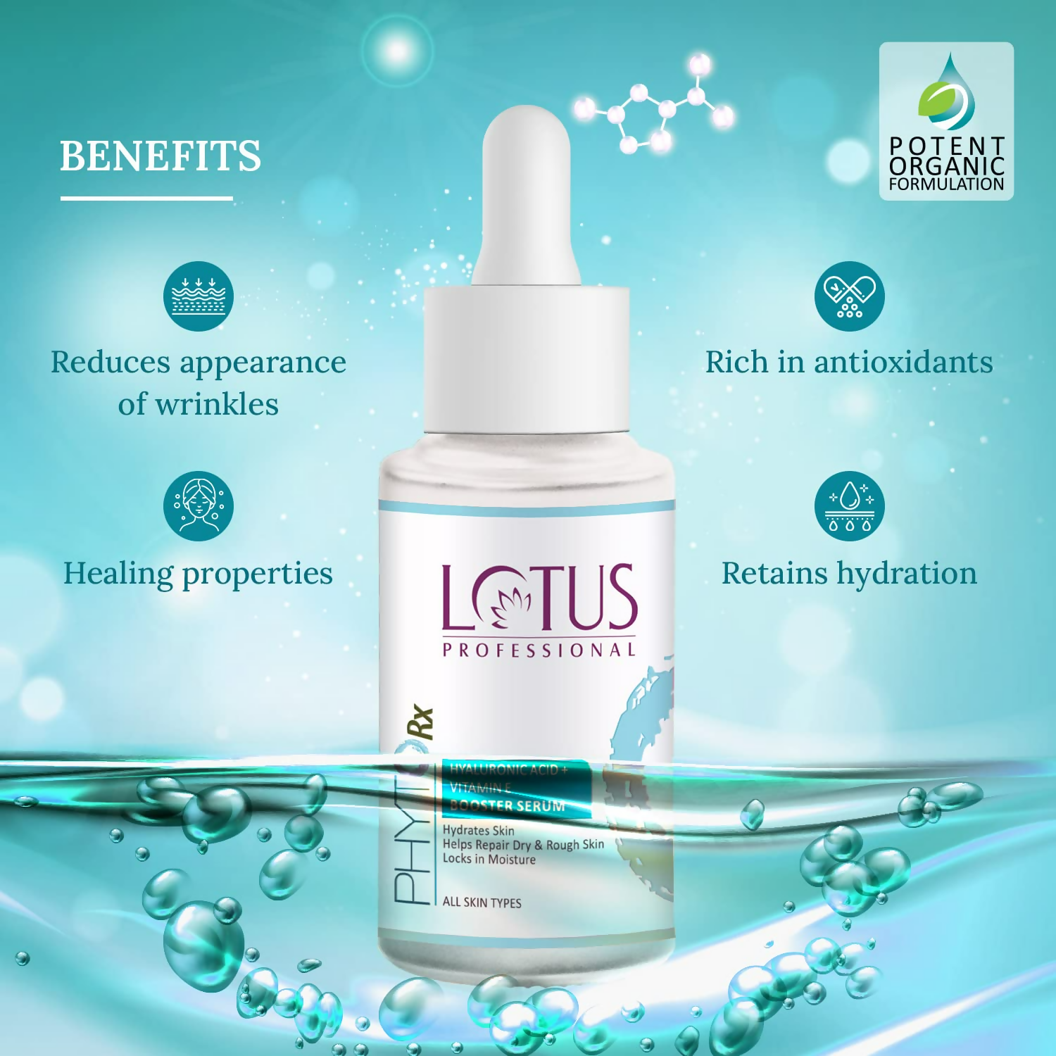 Lotus Professional Phyto Rx Hyaluronic Acid + Vitamin E Booster Serum | Grocsy