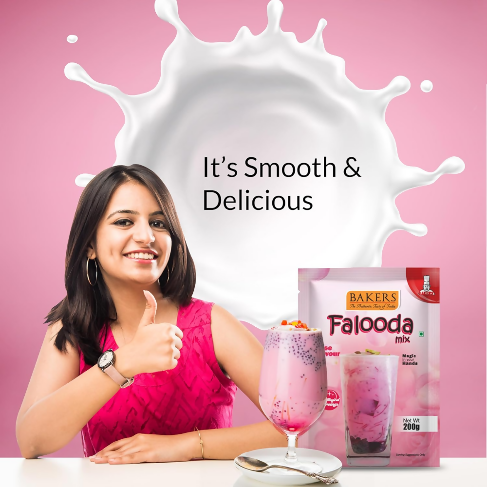 BAKERS Rose Flavored Falooda Mix | Grocsy