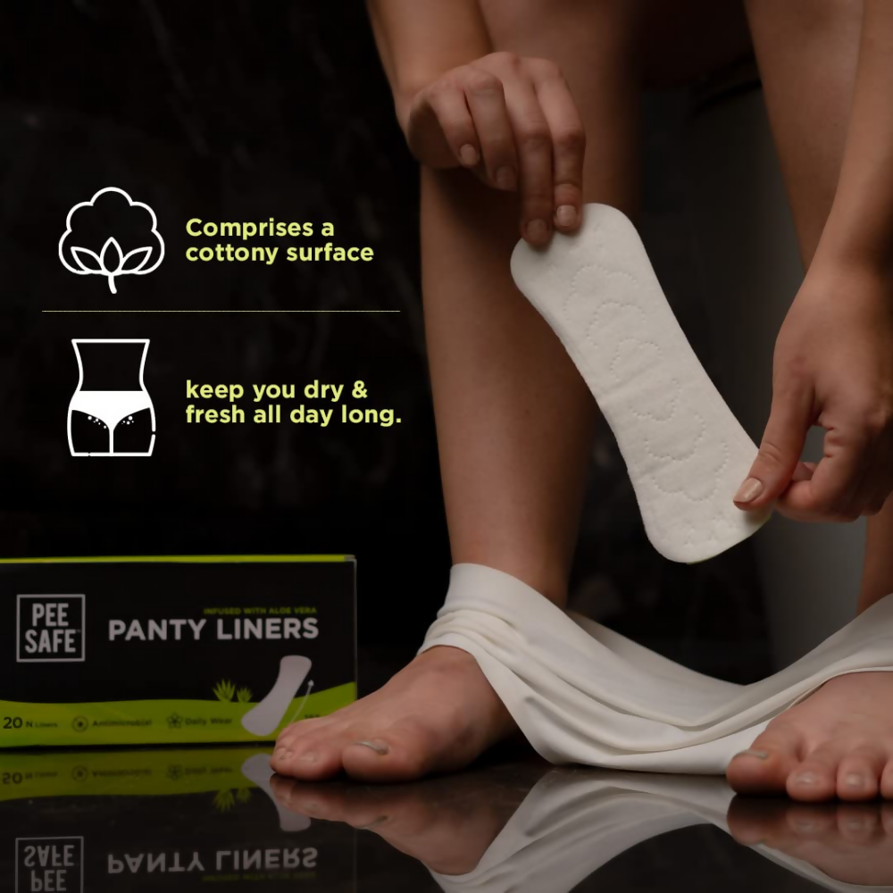 Pee Safe Aloe Vera Panty Liners - L | Grocsy