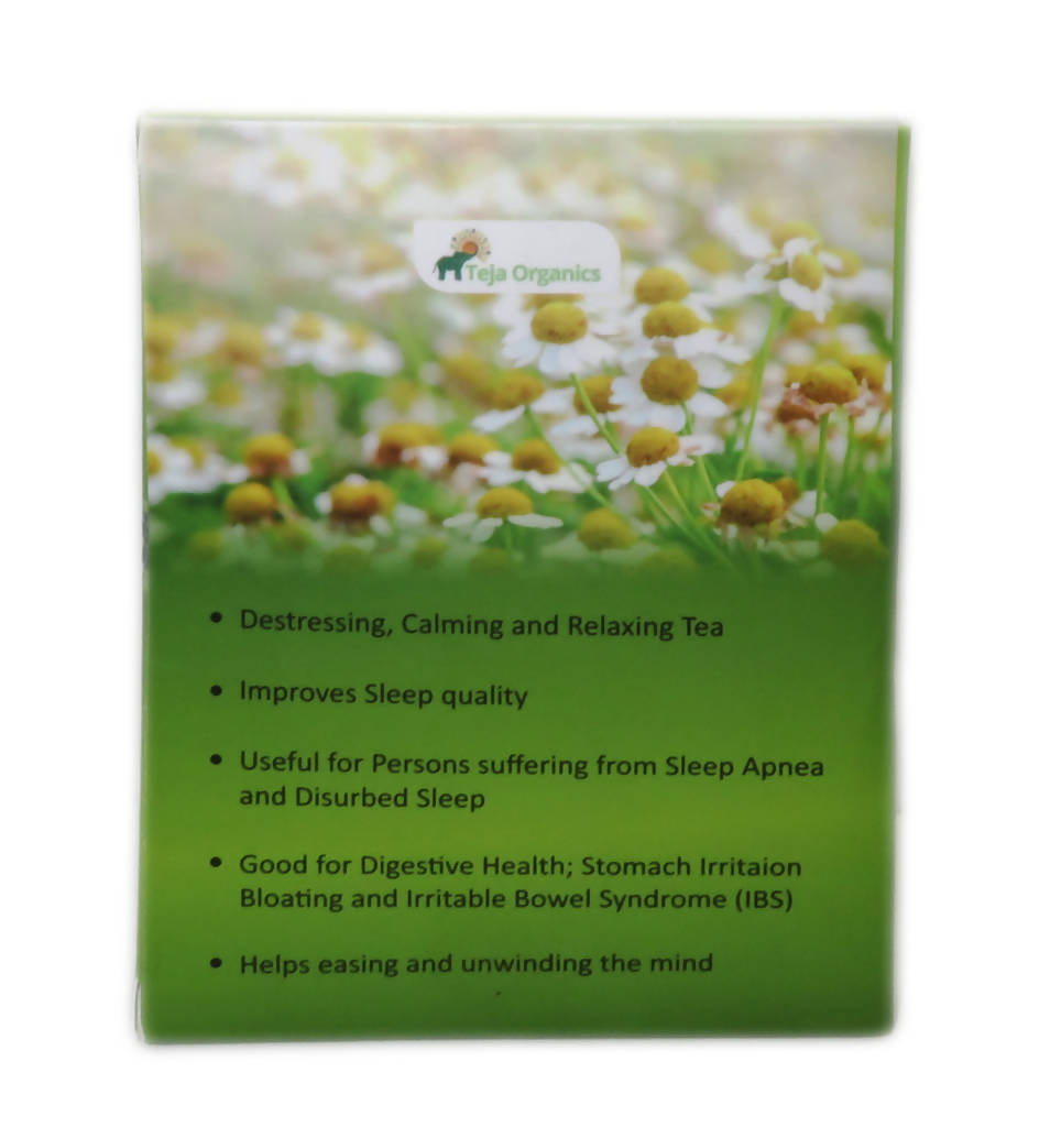 Teja Organics Chamomile Tea Bags | Grocsy