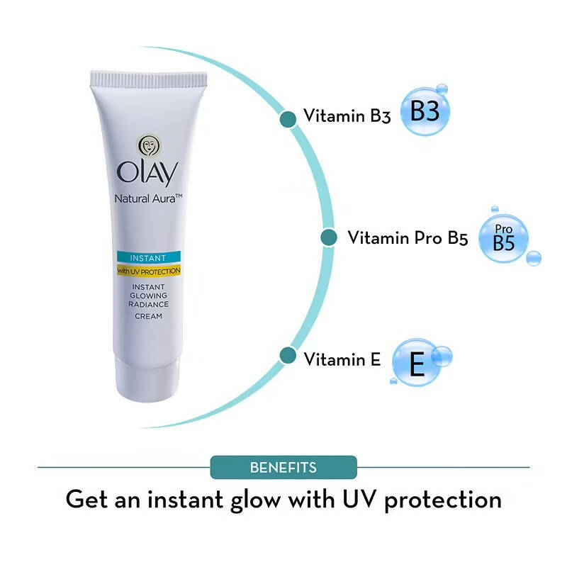Olay Natural Aura Instant Glowing Radiance Cream | Grocsy