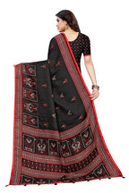 Vamika Embroidery Black Jute Silk Saree (Jhulka Black) | Grocsy
