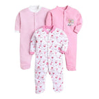 Daddy - G Rompers/Sleepsuits/Jumpsuit /Night Suits for New Born Babies - Pink | Grocsy