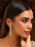 Ruby Raang Rose Mist Pearl Earrings | Grocsy