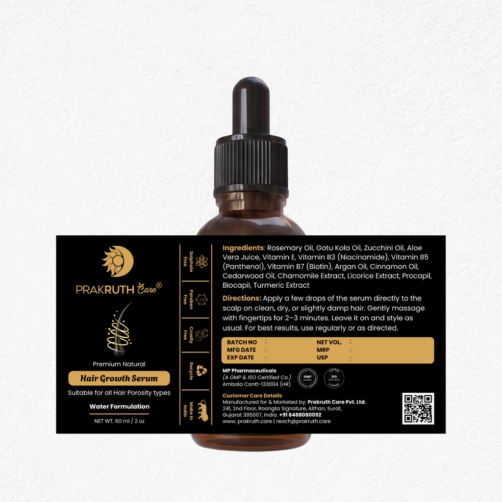 Prakruth Care Ayurvedic Inspired Hair Growth Serum | Grocsy