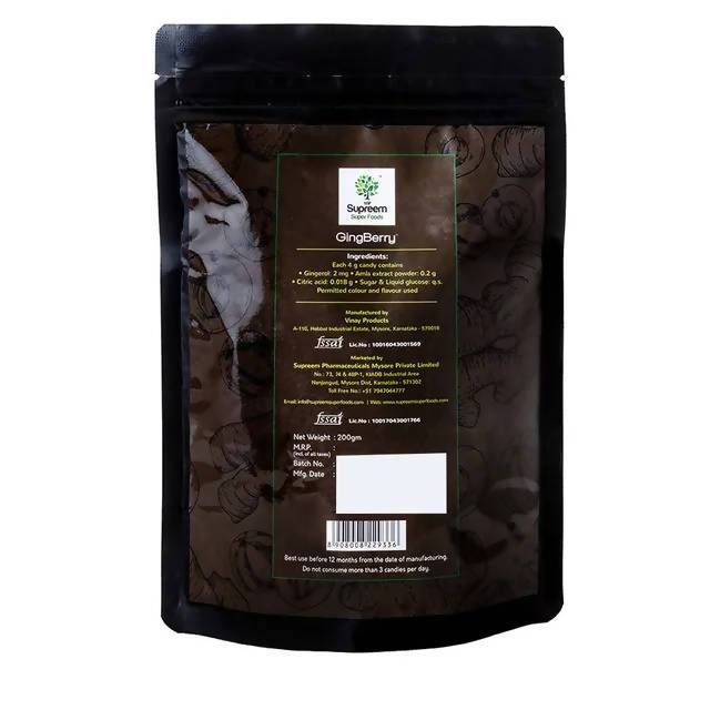 Supreem Super Foods Gingberry Candy | Grocsy
